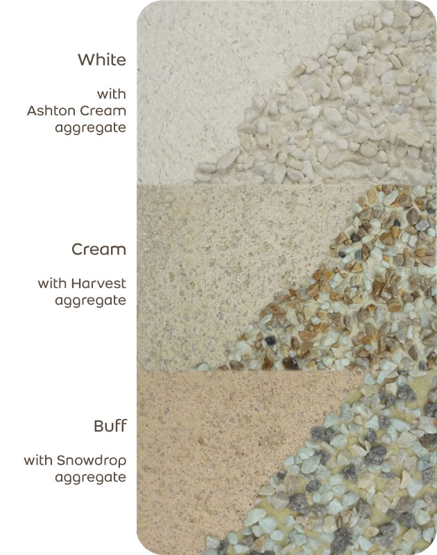 How to achieve dry dashed finish er UK