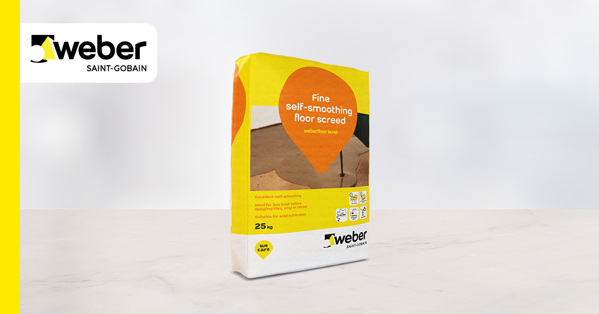 weberfloor level Selfsmoothing concrete floor compound er UK