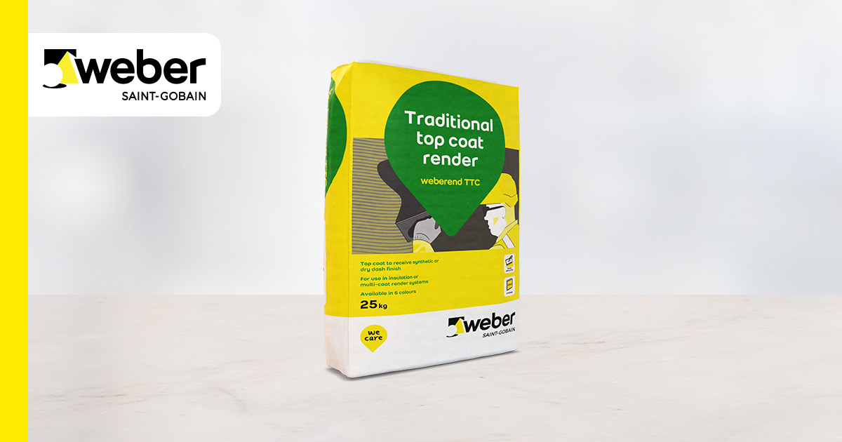 weberend TTC Traditional top coat render er UK