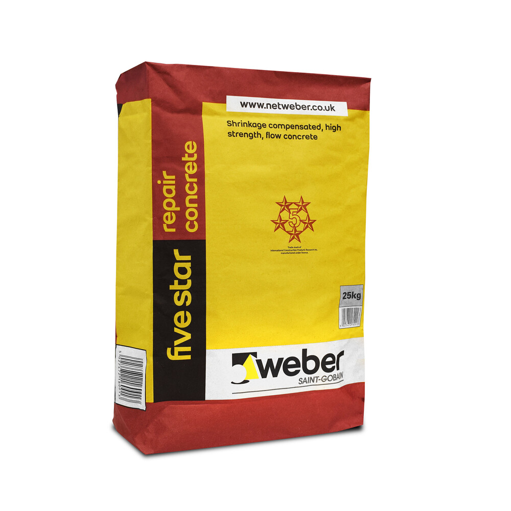 webercem five star repair concrete