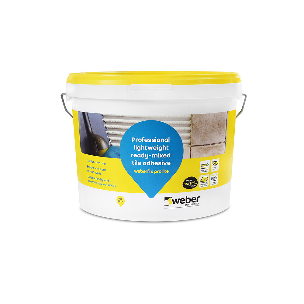 weberfix pro lite Ready Mixed Flexible Tile Adhesive er UK