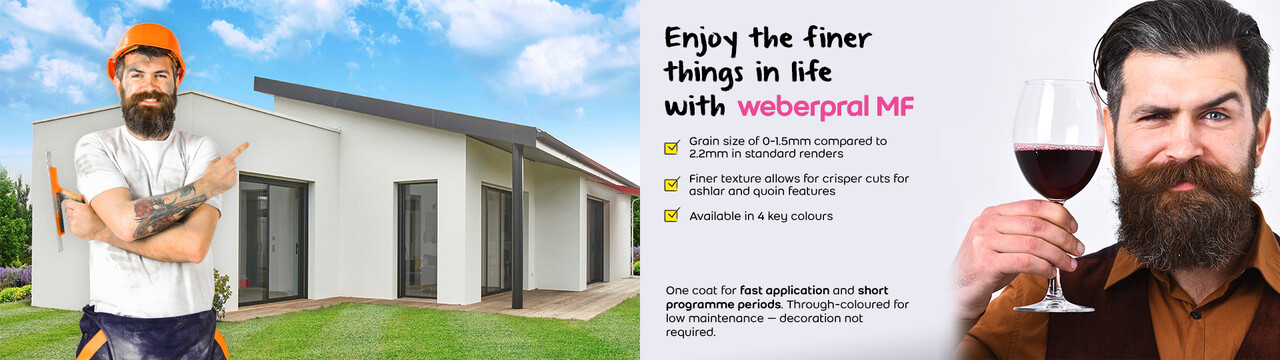 weberpral MF — fine texture monocouche render weberpral MF — fine texture monocouche render