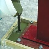 Grouting steel baseplates using Weber precision grout