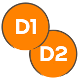 D1 (normal) or D2 (improved) dispersion classification