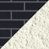 Sanded Black brick with Grey pointing mortar and weberpral M in Chalk