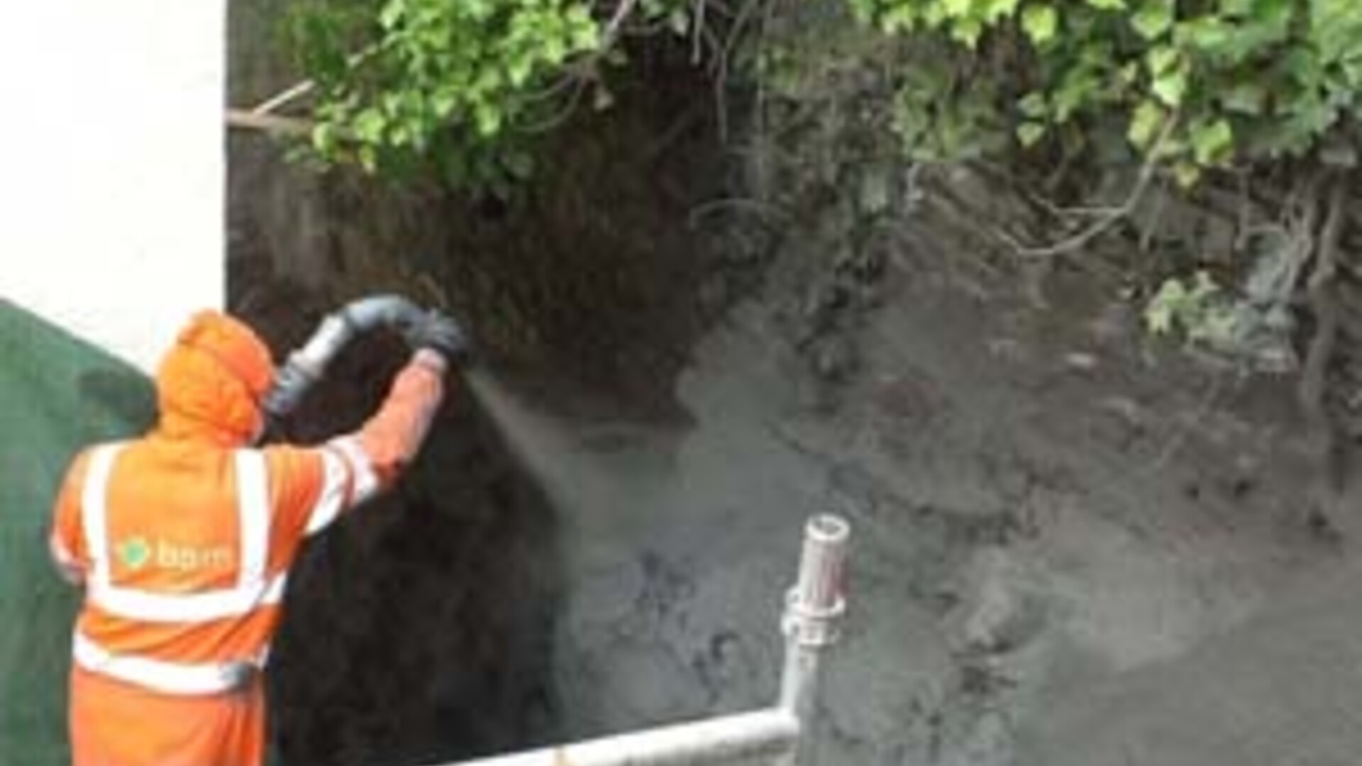 Application of Weber spray concrete Application of Weber spray concrete