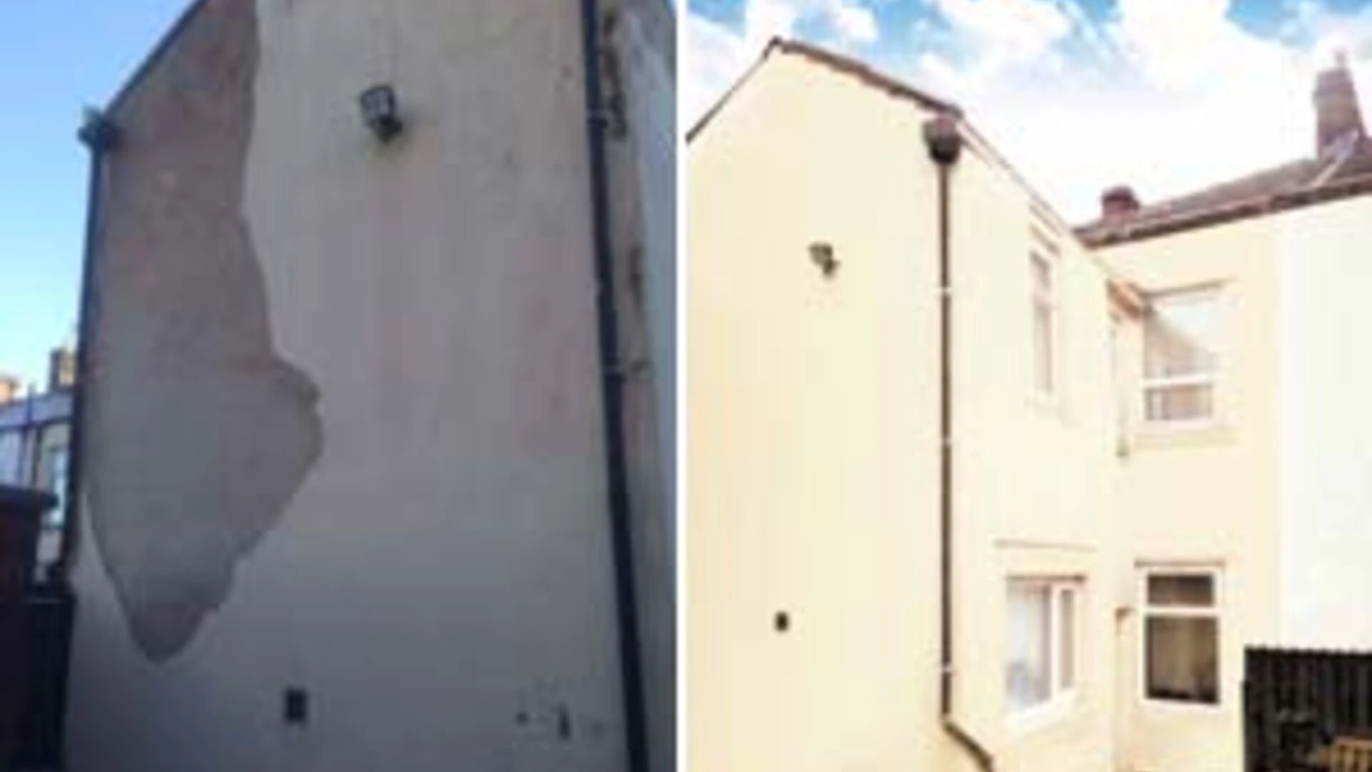 Render repair before and after