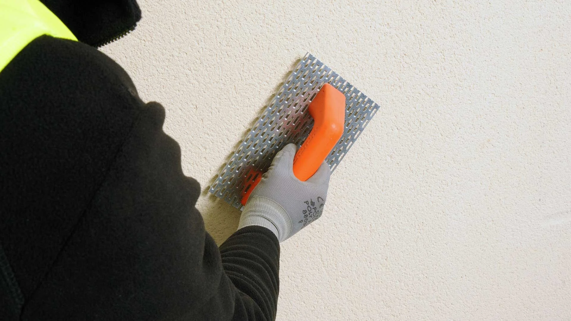 Scraped finish render