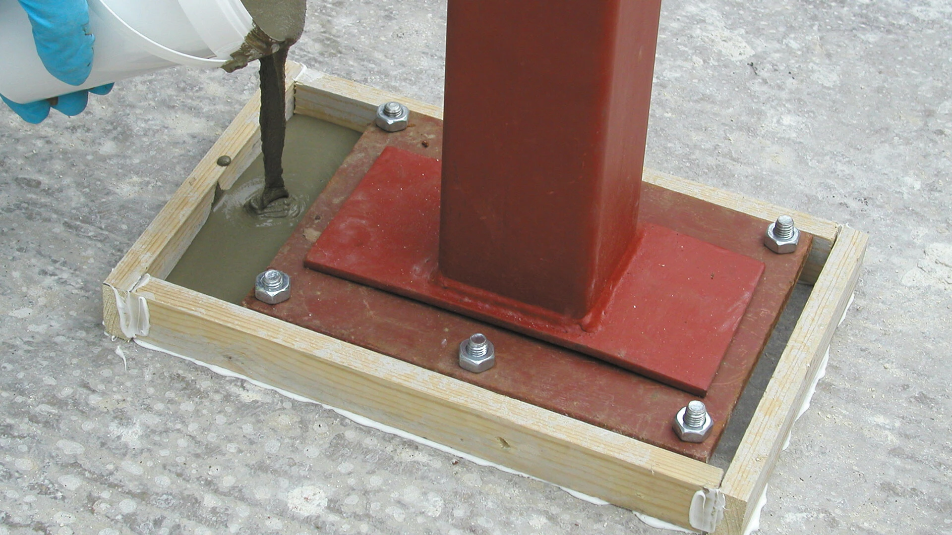 Pouring grout
