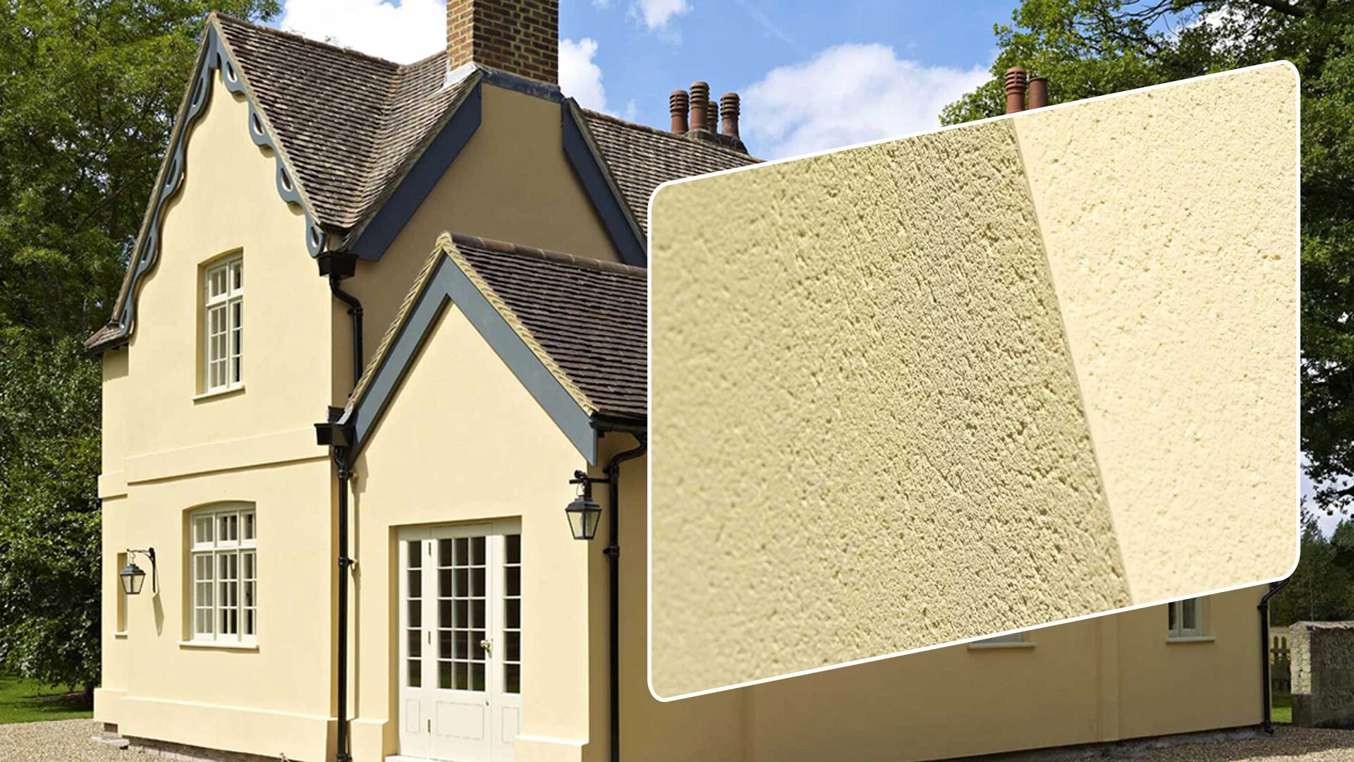 weberpral M scraped texture finish on Essendon Lodge