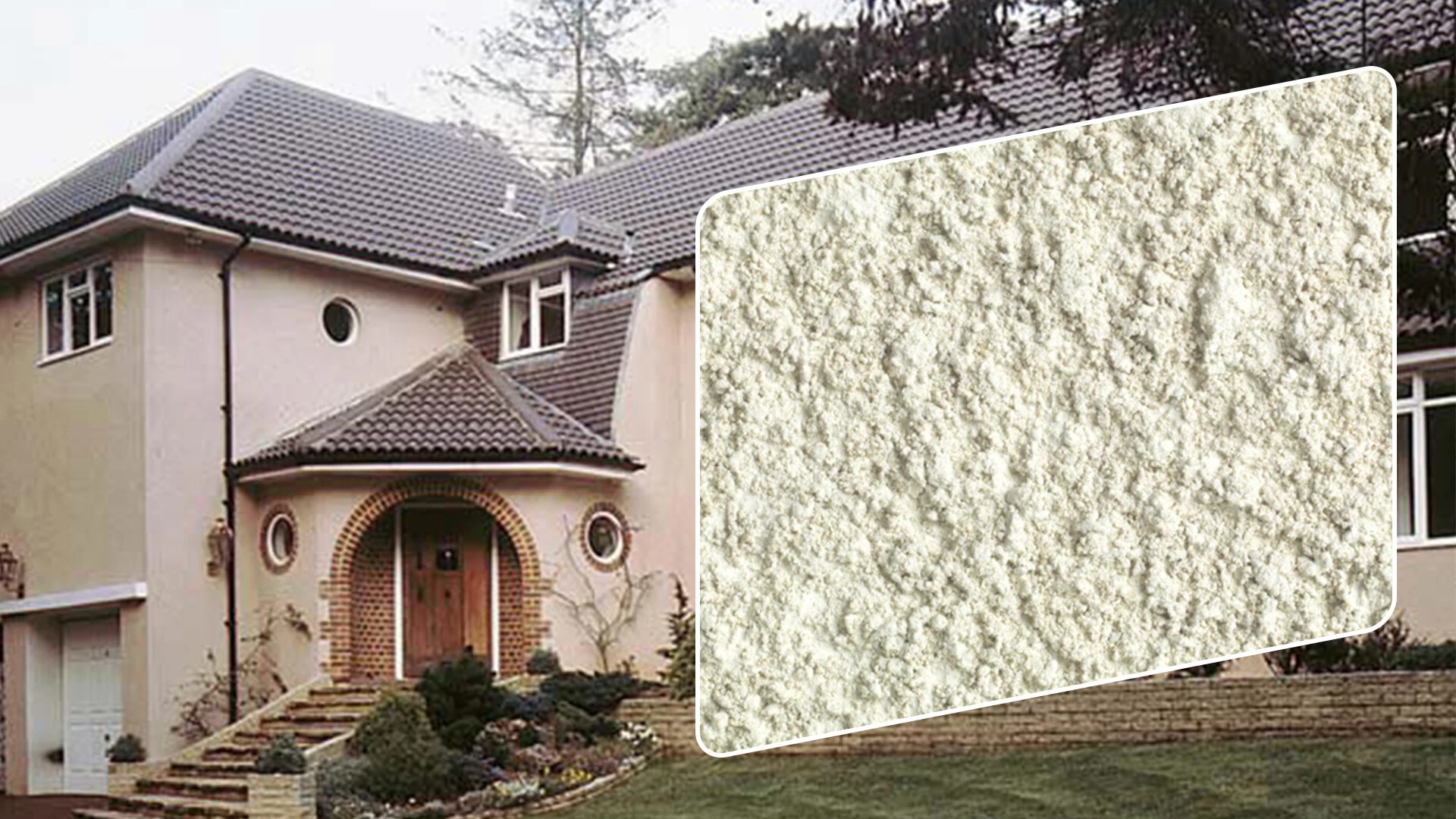 How to achieve tyrolean render finish