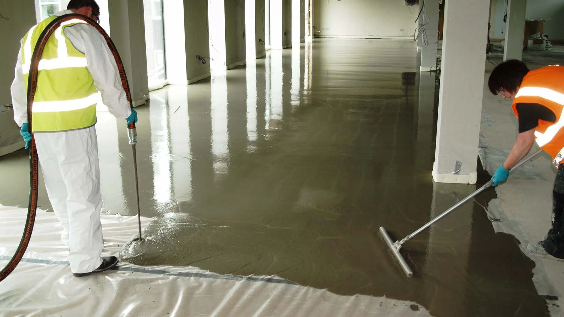 weberfloor screeds used in extensive Weber HQ refurb