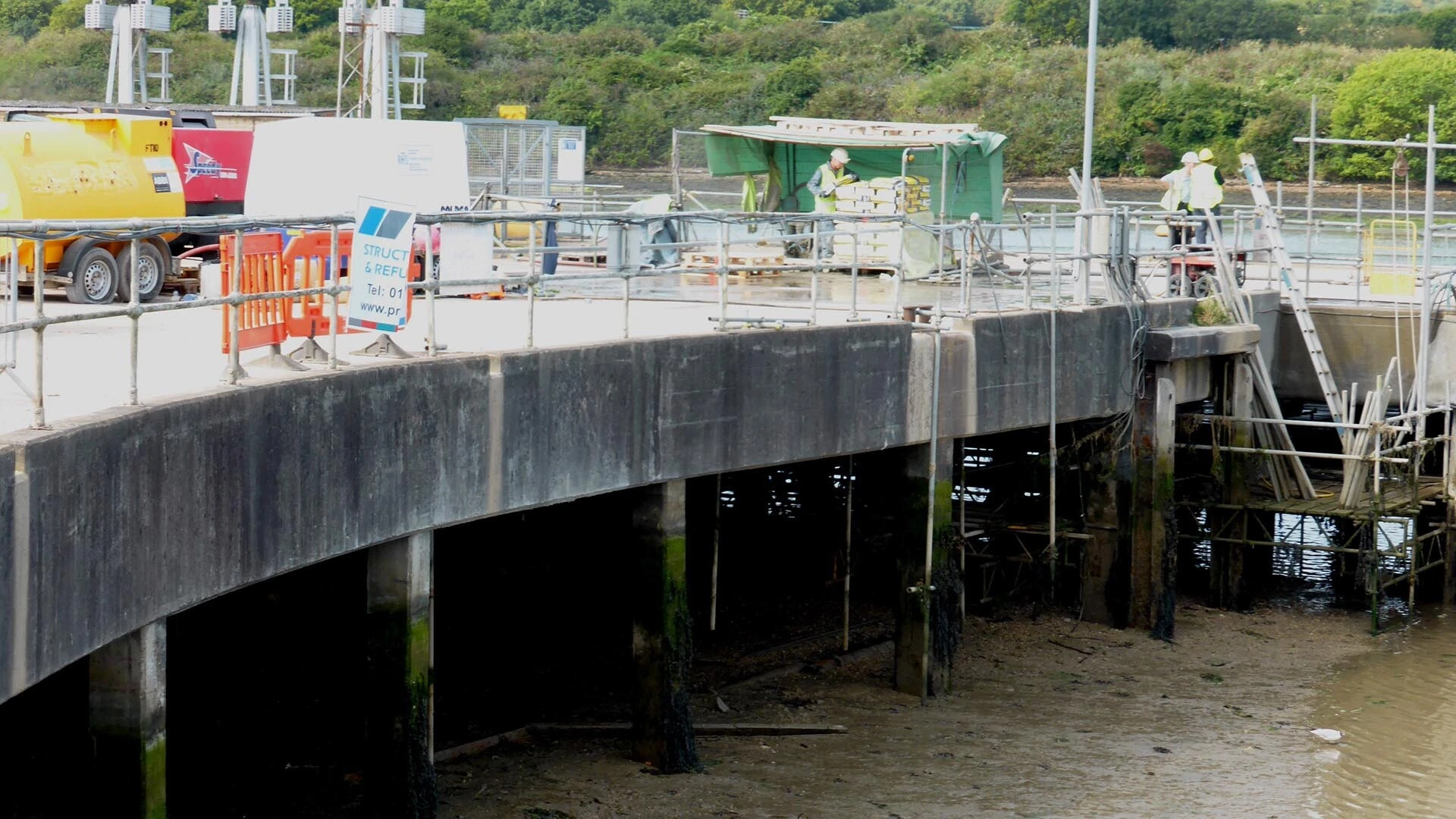 Concrete repair at Kingston Wharf