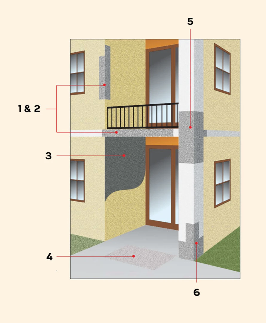 Solutions for concrete restoration