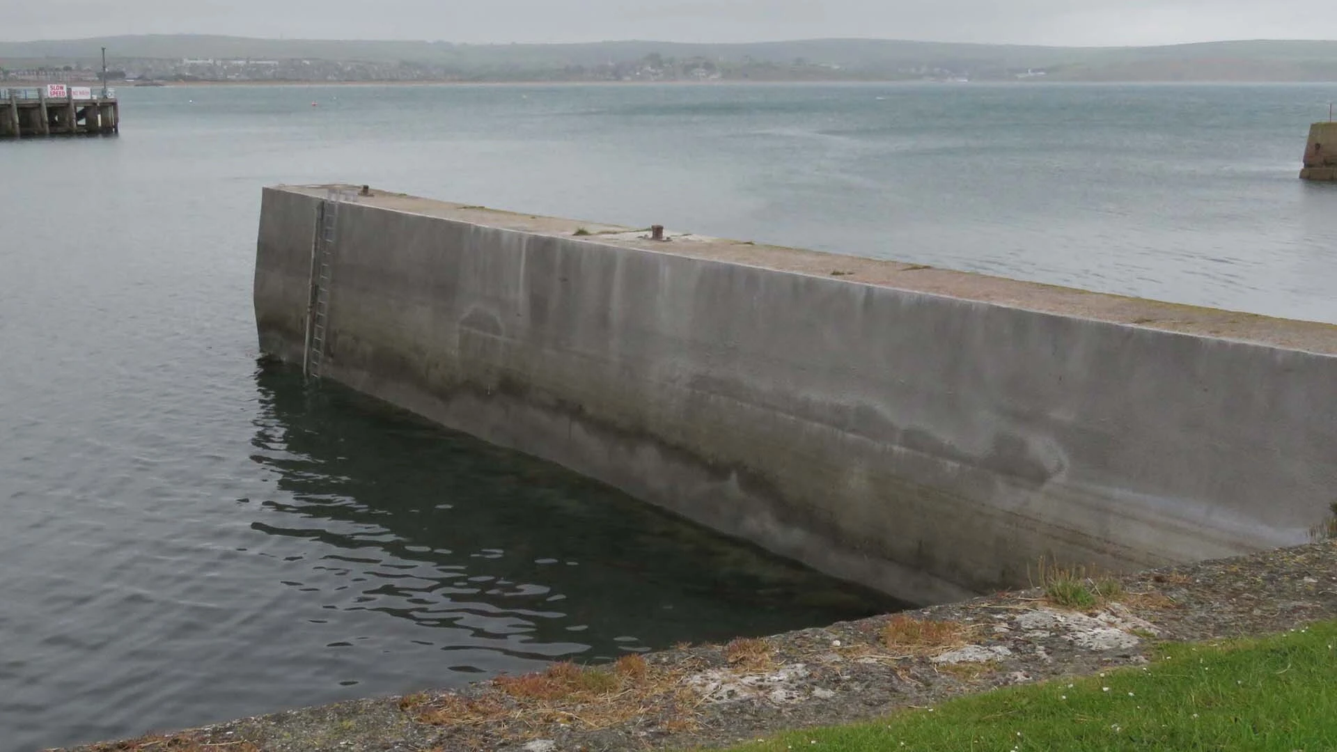 Weymouth Harbour after repair with Weber dry spray concrete