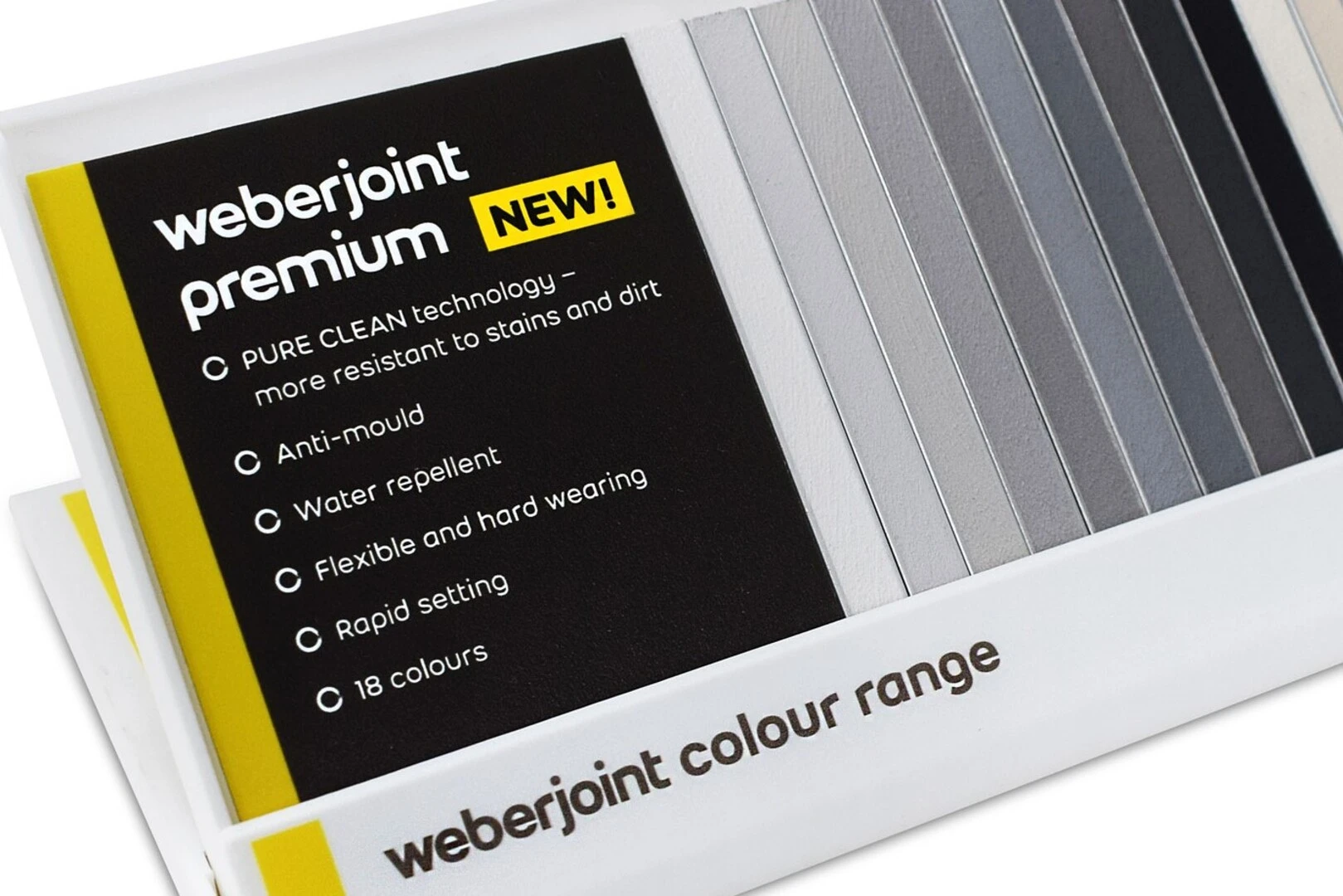 Selection of grey grout in the range