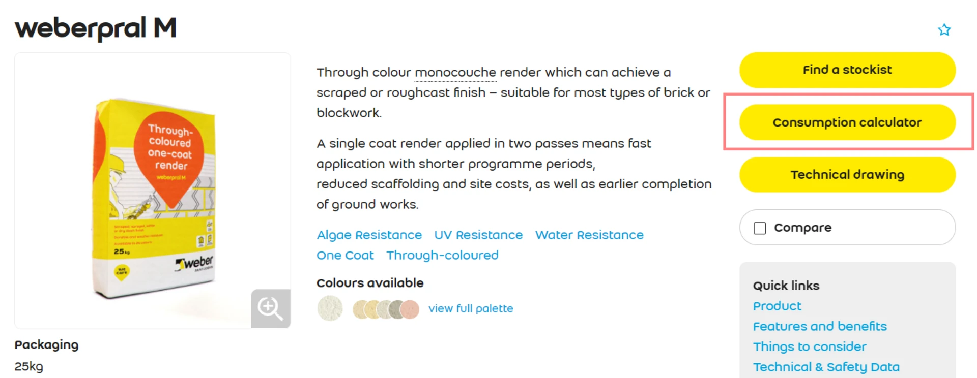 Calculate product use
