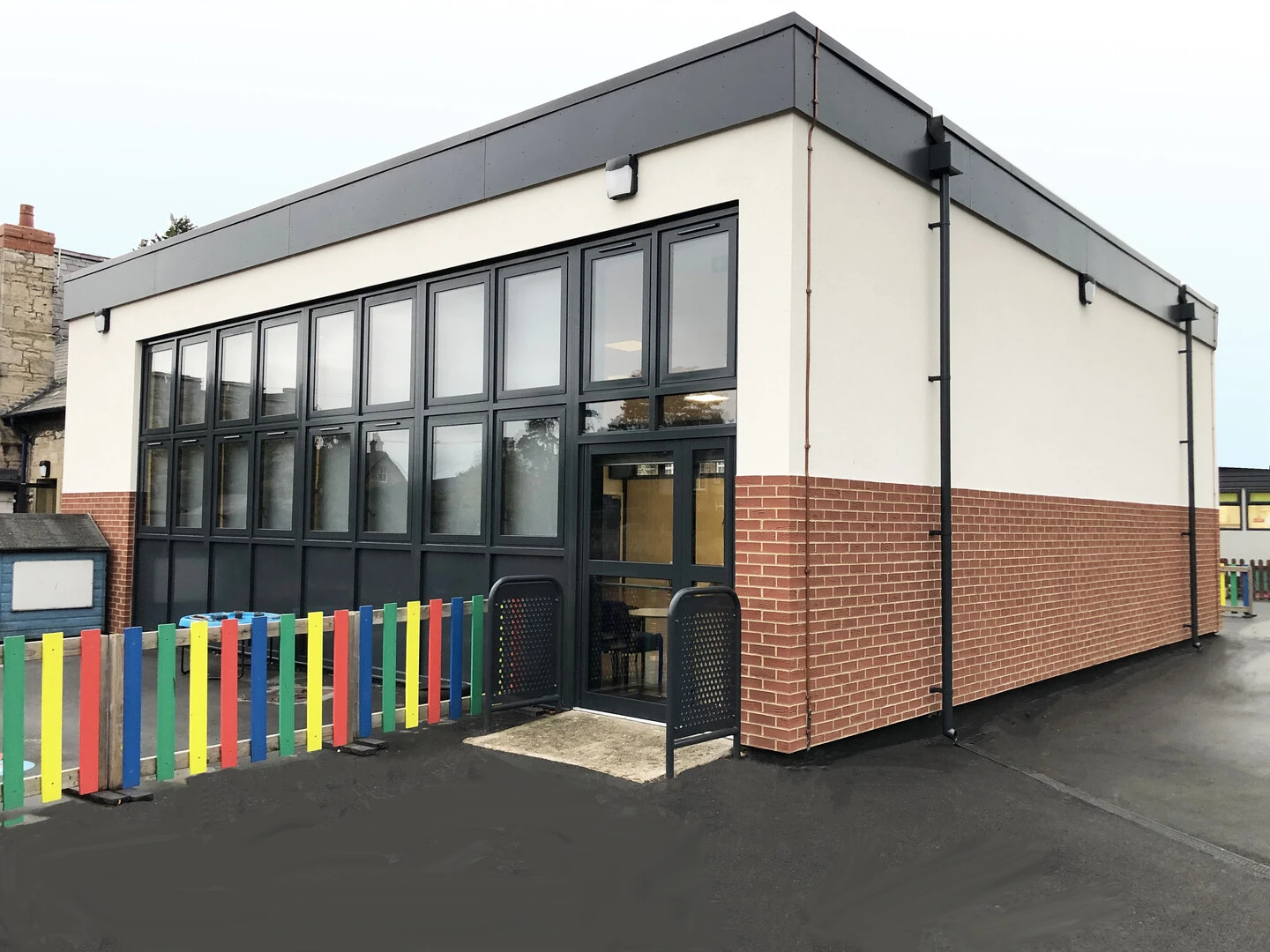 St Asaph School weberwall brick