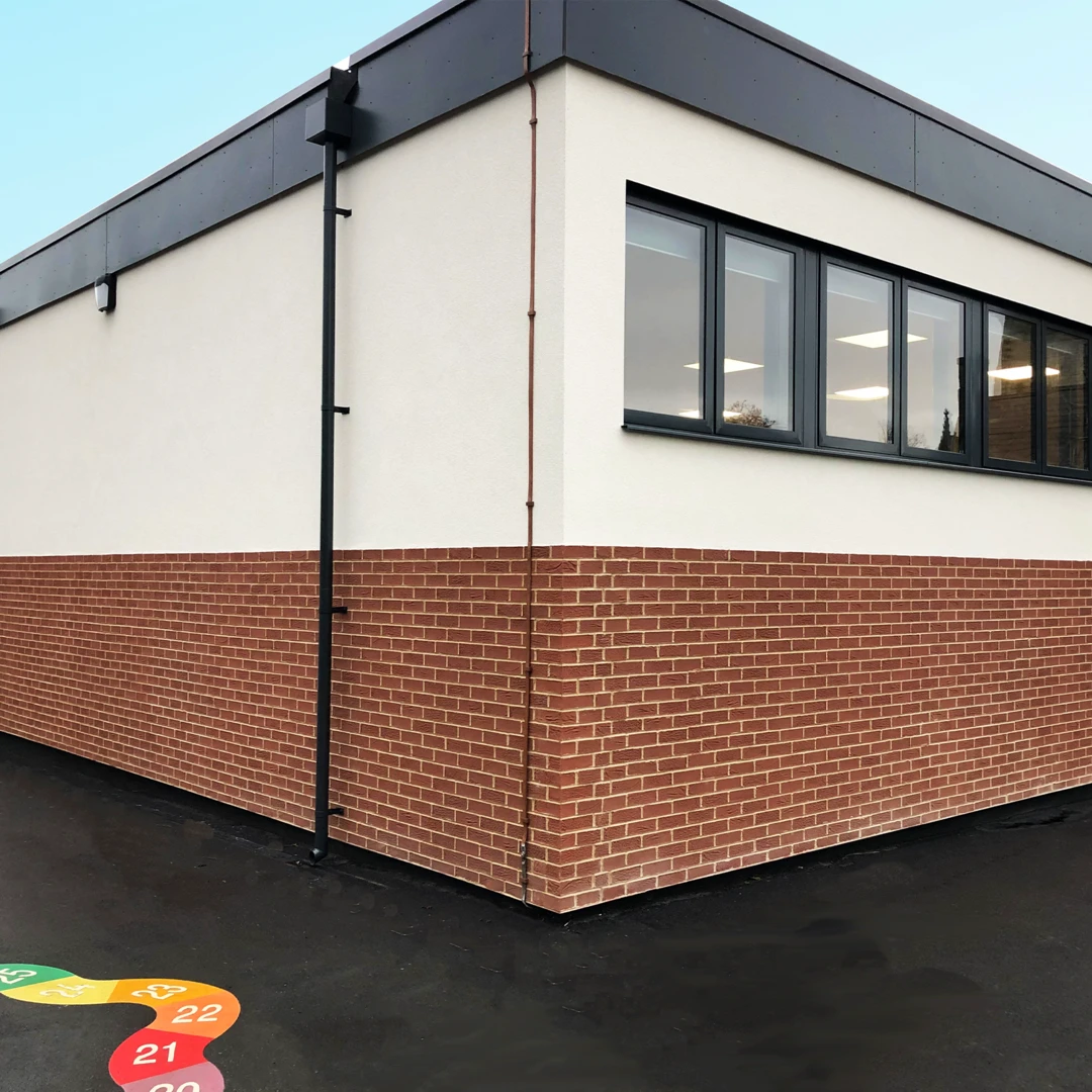 St Asaph School weberwall brick