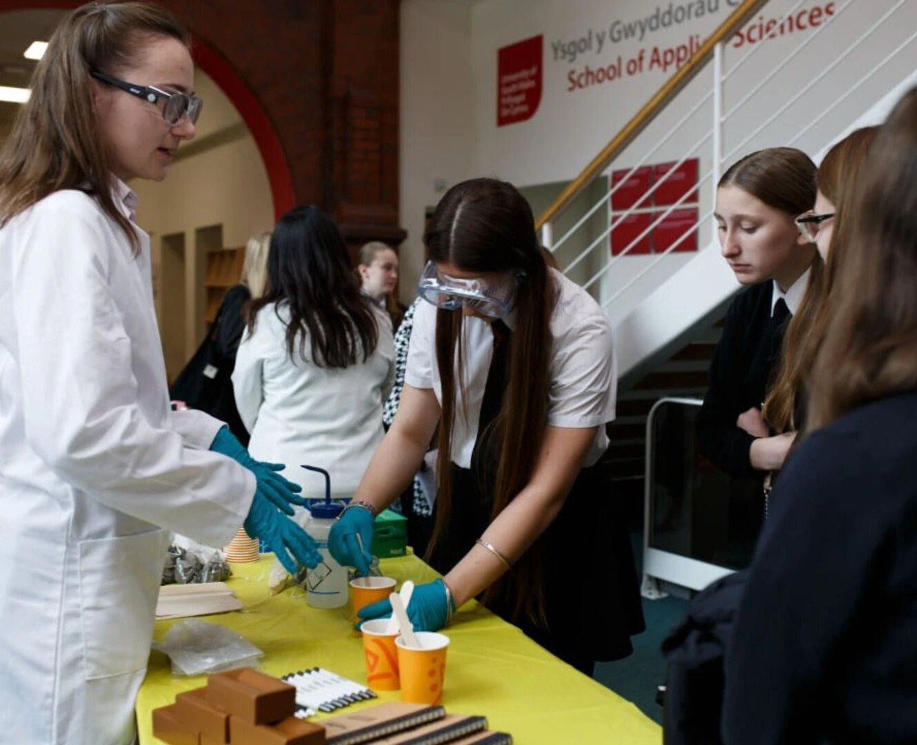 Dr. Sarah Lowe with students