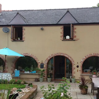 Attractive render refurbishment, Newport