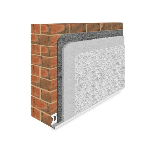 weberend tyrolean system onto brickwork