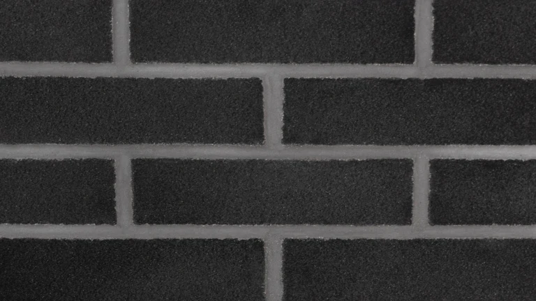 Sanded Black brick with Grey pointing mortar