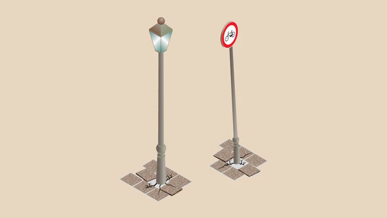 Repairing posts with Weber technical mortars products
