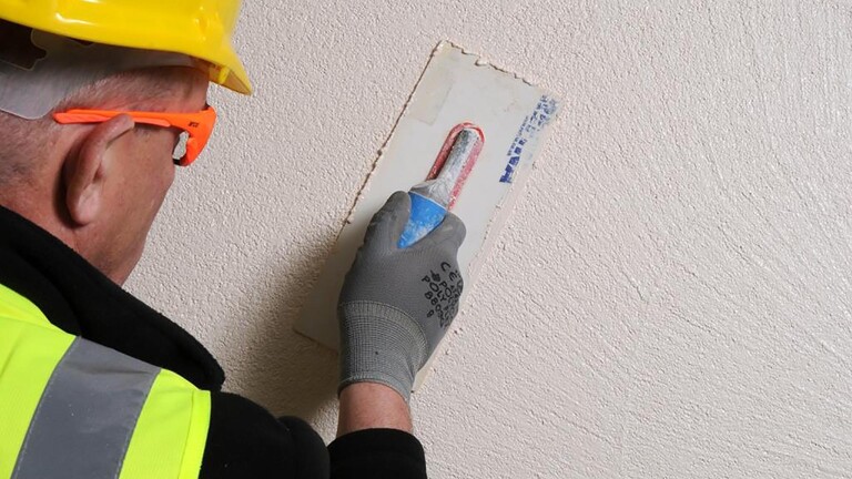 Application of webersil TF decorative finish Application of webersil TF decorative finish