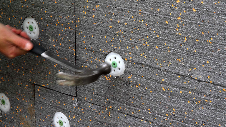 external wall insulation board fixing