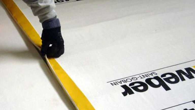 Sound impact reduction matting from Saint-Gobain Weber – dB matting