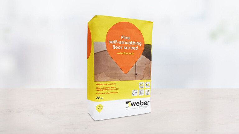 weberfloor level with Low Dust Technology™ weberfloor level with Low Dust Technology™