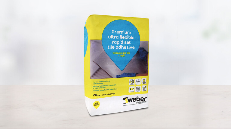 weberset pro lite - rapid with Low Dust Technology™ weberset pro lite - rapid with Low Dust Technology™
