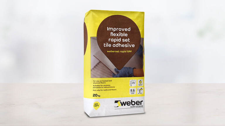 weberset rapid SPF with Low Dust Technology™ weberset rapid SPF with Low Dust Technology™