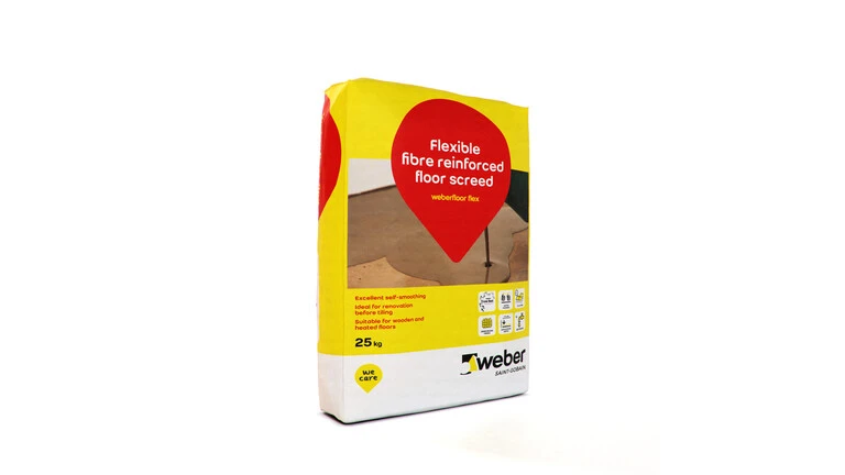 weberfloor flex — fast drying screed and floor levelling screed