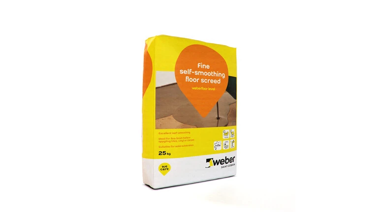 weberfloor level — fast drying screed and floor levelling screed