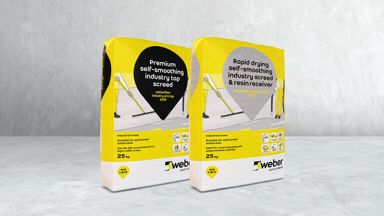 Industrial topping screeds with Low Dust Technology™ Industrial topping screeds with Low Dust Technology™