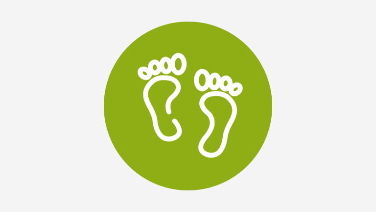 Reduced carbon footprint Reduced carbon footprint