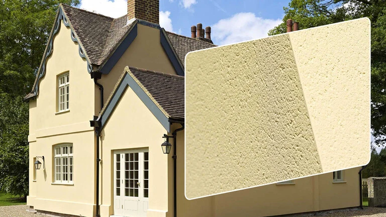 weberpral M scraped texture finish on Essendon Lodge