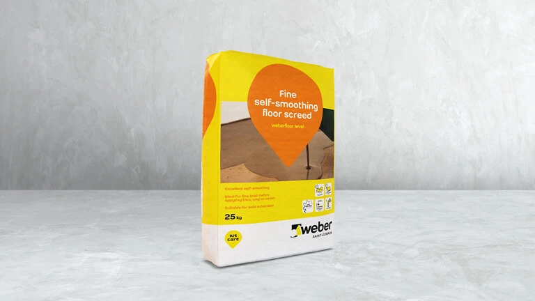 weberfloor level with Low Dust Technology™