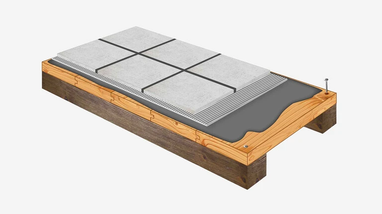 Tiling onto tongue and groove floorboards and chipboard
