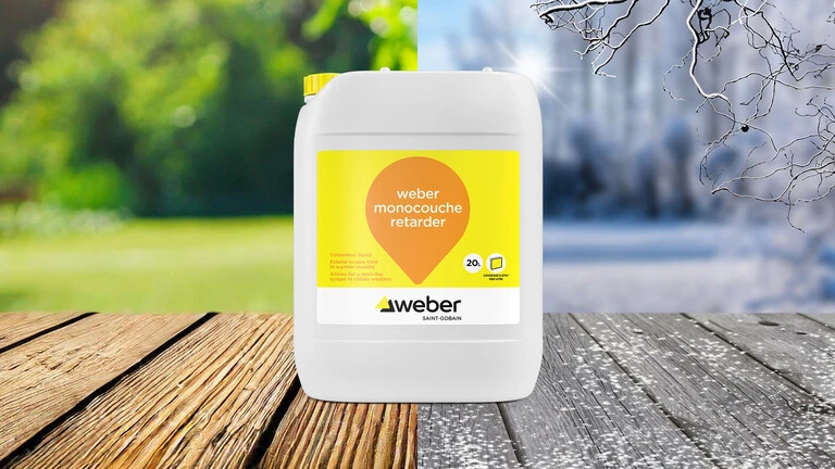Slow down scrape times with weber monocouche retarder