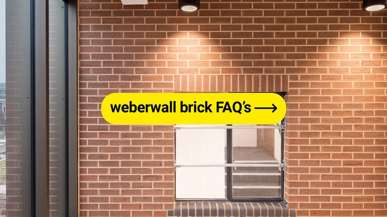 Technical FAQ weberwall brick