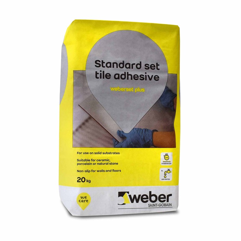 Weberset Plus Wall Floor Tile Adhesive Weber Uk