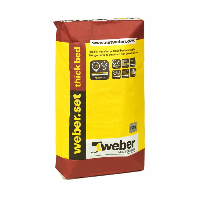 Weberset Thick Bed Floor Tile Adhesive Weber Uk