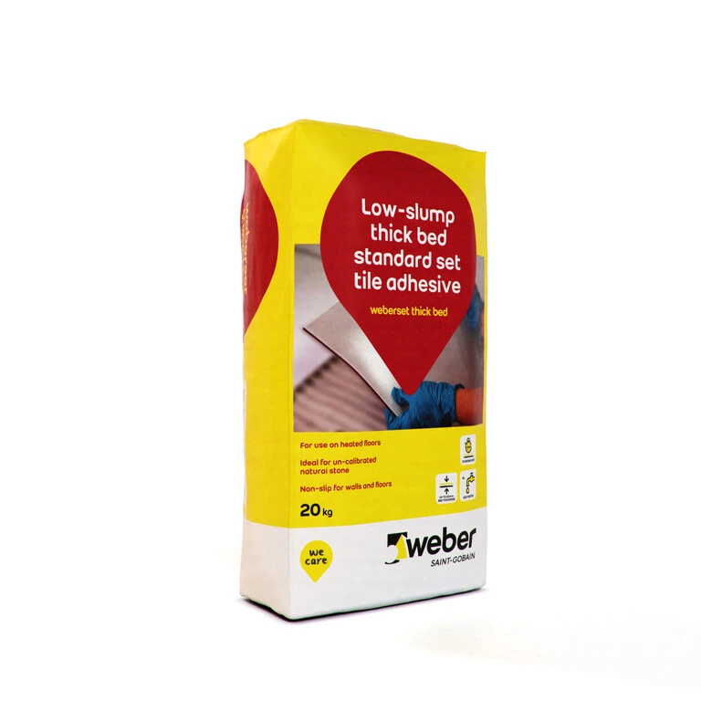 weberset thick bed — thick bed powder tile adhesive
